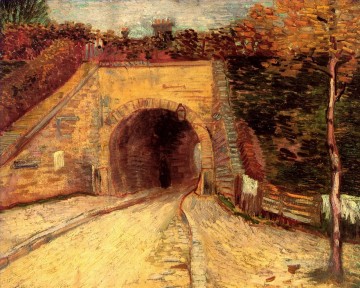 Vincent Van Gogh Painting - Calzada con paso subterráneo El viaducto Vincent van Gogh